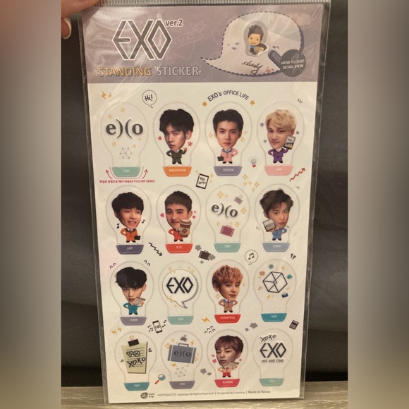 EXO Standing Sticker Sheet - Picture 1 of 1